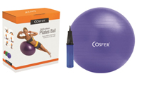 Cosfer CSF75CMM Boxed Pilates Ball - Blue with Pump