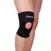 Cosfer CSF9853-L Neoprene Open-Patella Knee Sleeve (L)