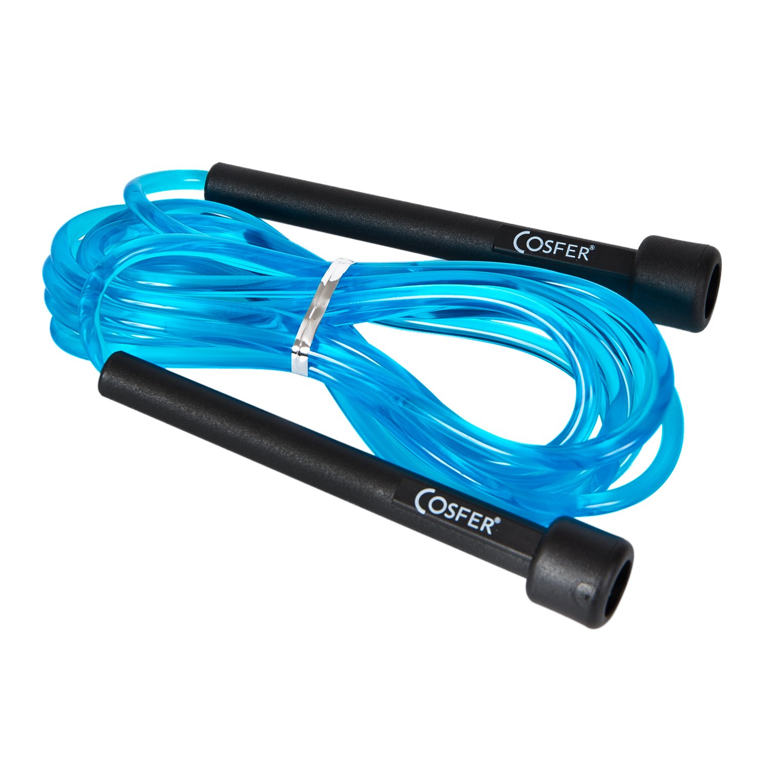 Cosfer CSFLS3115M Transparent Jump Rope - Blue